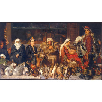 РЕПРОДУКЦИИ НА КАРТИНИ Пазар в Пловдив (1888)